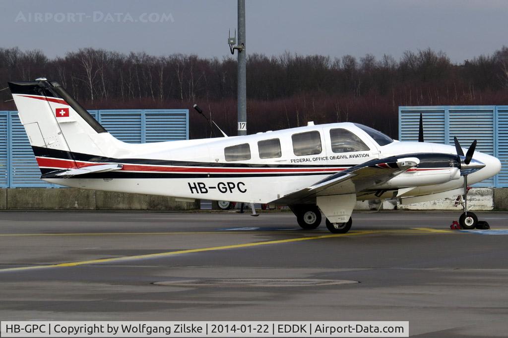 HB-GPC, 1984 Beech 58P Baron Baron C/N TJ-463, visitor