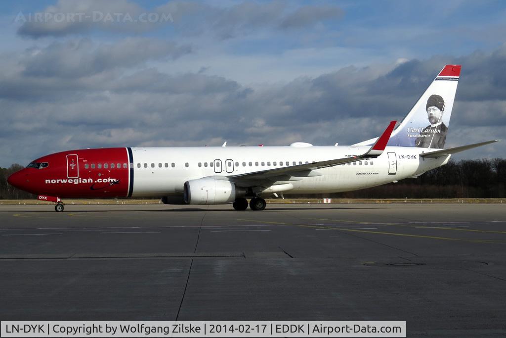LN-DYK, 2011 Boeing 737-8JP C/N 39046, visitor