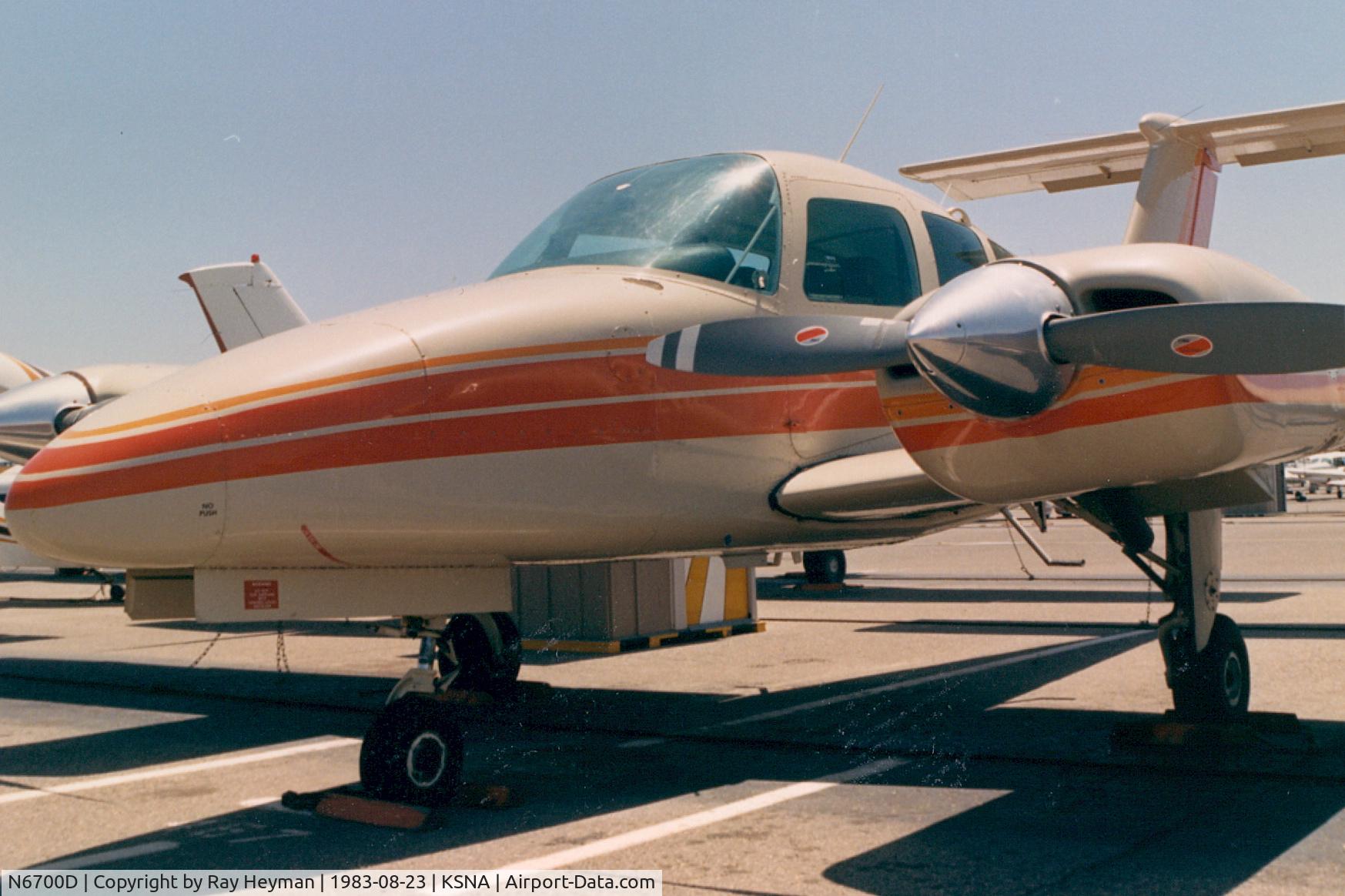 N6700D, 1980 Beech 76 Duchess C/N ME-276, N6700D
