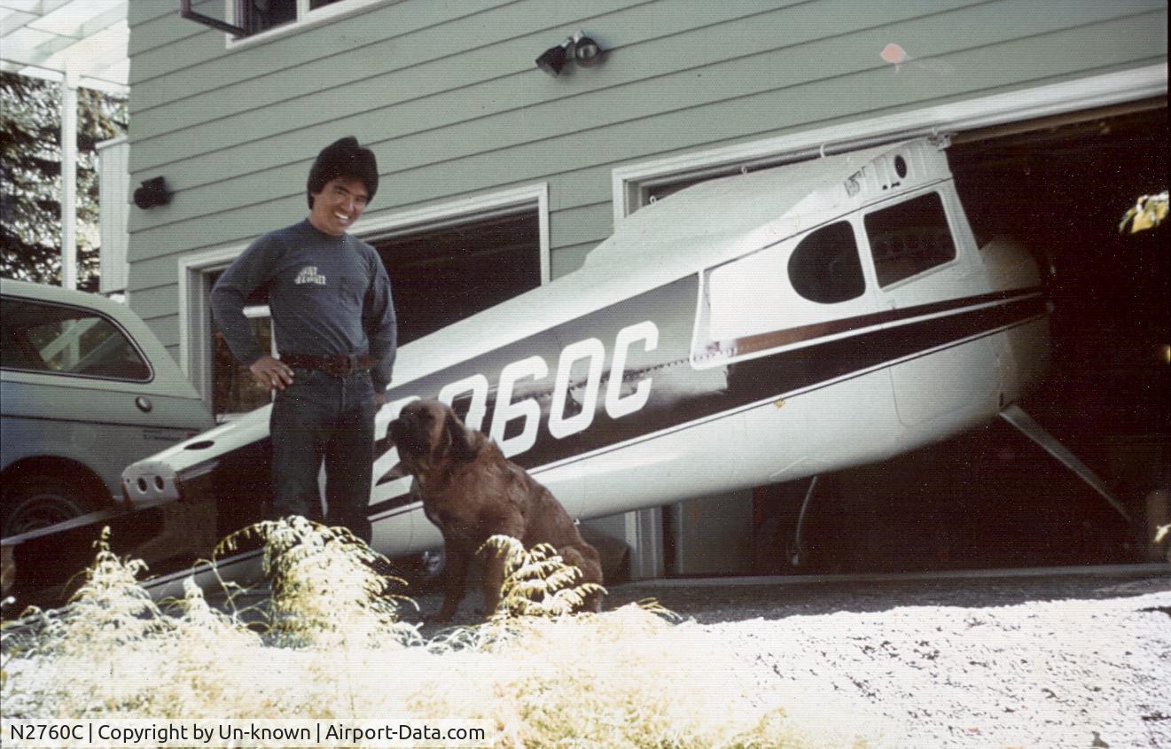 N2760C, 1954 Cessna 170B C/N 26304, This aircraft was completely rebuild ground up over a 2 year period 1974-1976 by A&P Wayne Iga, brought to Alaska from Clear Lake California by Dan Coffey.