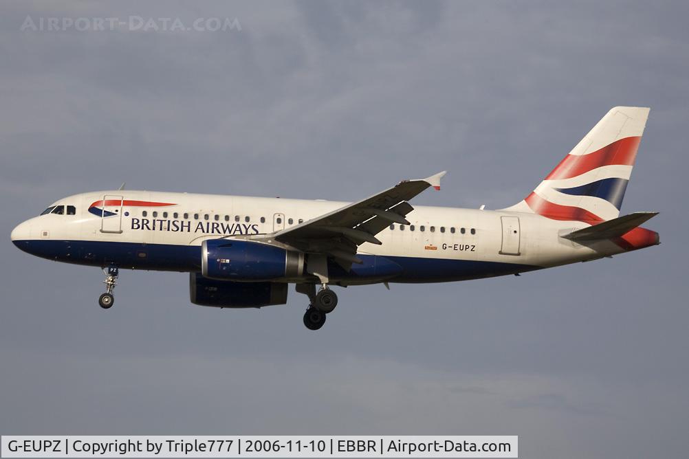 G-EUPZ, 2001 Airbus A319-131 C/N 1510, Airbus 319 British Airways