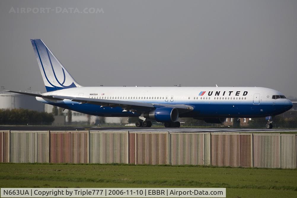 N663UA, 1993 Boeing 767-322 C/N 27160, Boeing 767 United Airlines