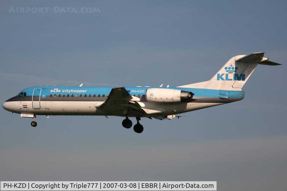 PH-KZD, 1997 Fokker 70 (F-28-0070) C/N 11582, Fokker 70 KLM Cityhopper