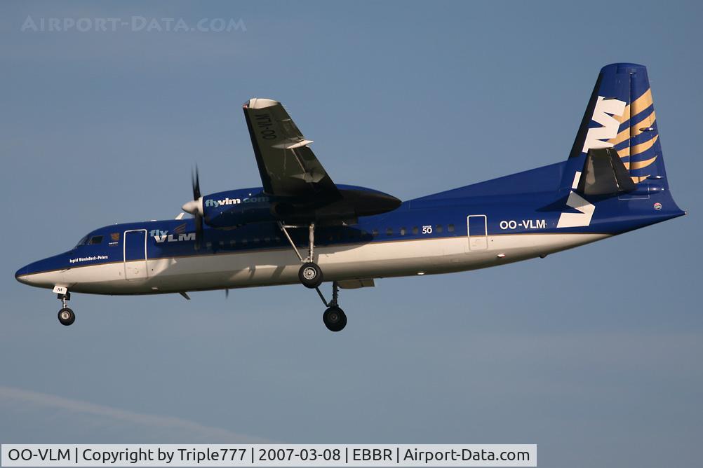 OO-VLM, 1988 Fokker 50 C/N 20135, Fokker 50 VLM