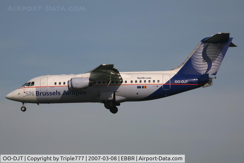 OO-DJT, 1996 British Aerospace Avro 146-RJ85 C/N E.2294, BAe146 SN Brussels Airlines