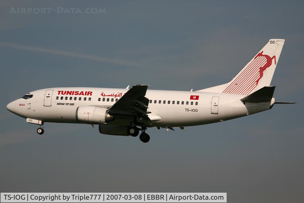 TS-IOG, 1992 Boeing 737-5H3 C/N 26639, Boeing 737-500 Tunis Air