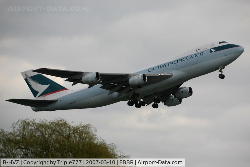 B-HVZ, 1987 Boeing 747-267F/SCD C/N 23864, Boeing 747-200 Cathay Pacific Cargo