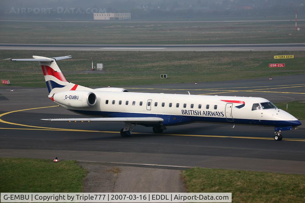 G-EMBU, 2001 Embraer EMB-145EU (ERJ-145EU) C/N 145458, Embraer RJ145 British Airways