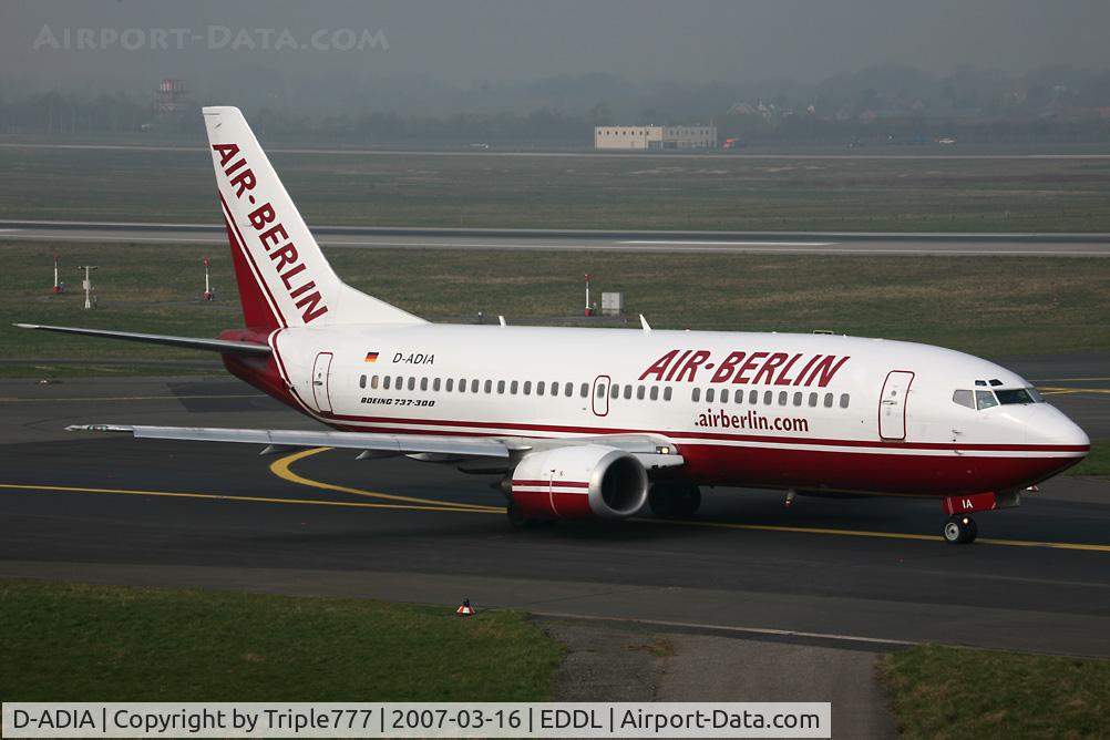 D-ADIA, 1999 Boeing 737-33Q C/N 30333, Boeing 737-300 Air Berlin