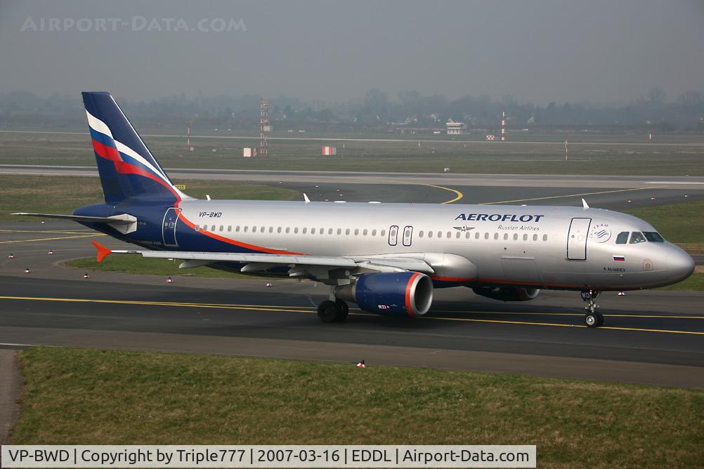 VP-BWD, 2003 Airbus A320-214 C/N 2116, Airbus 320 Aeroflot