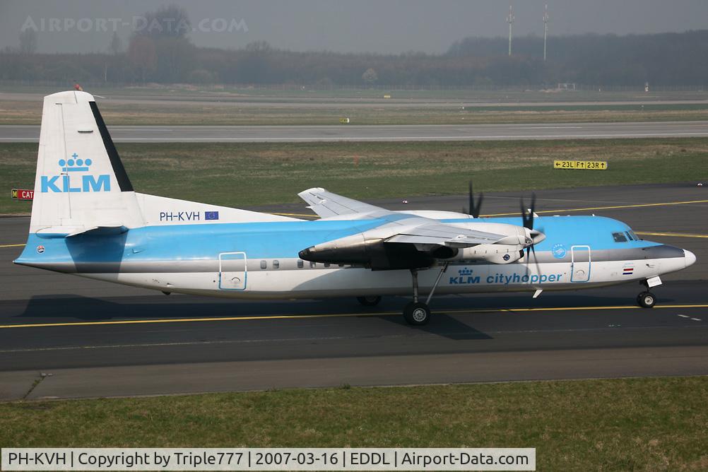 PH-KVH, 1991 Fokker 50 C/N 20217, Fokker 50 KLM Cityhopper