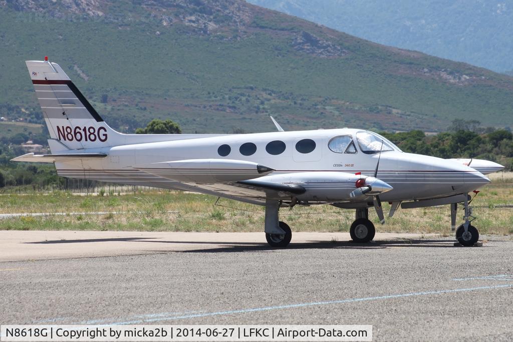 N8618G, 1979 Cessna 340A C/N 340A0708, Parked