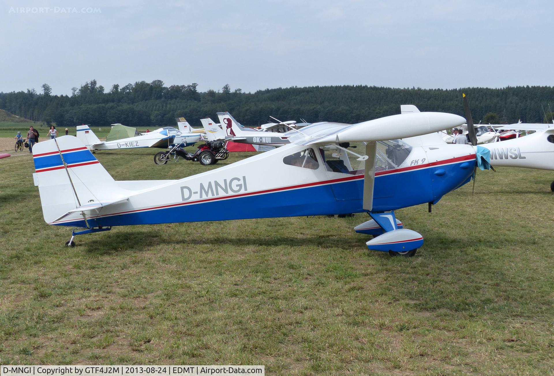 D-MNGI, B & F Technik FK-9 Mark 2 C/N 058, D-MNGI at Tannheim 24.8.13