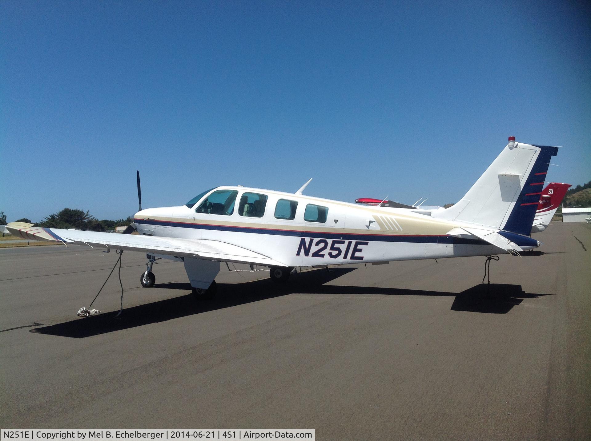 N251E, 1981 Beech A36 Bonanza 36 C/N E-1962, A Saturday afternoon in July on the southern Oregon coast