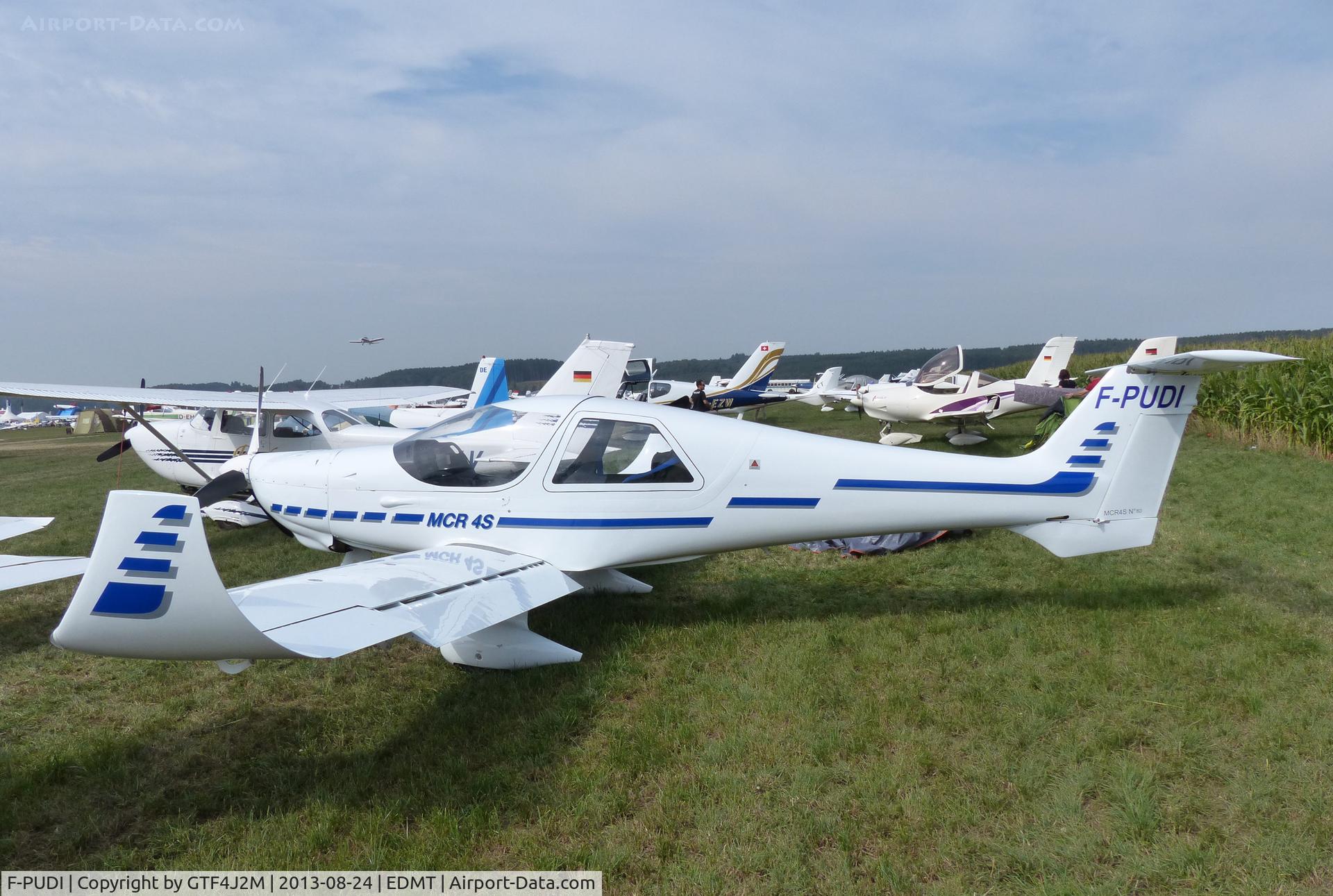F-PUDI, Dyn'Aero MCR-4S C/N 153, F-PUDI at Tannheim 24.8.13