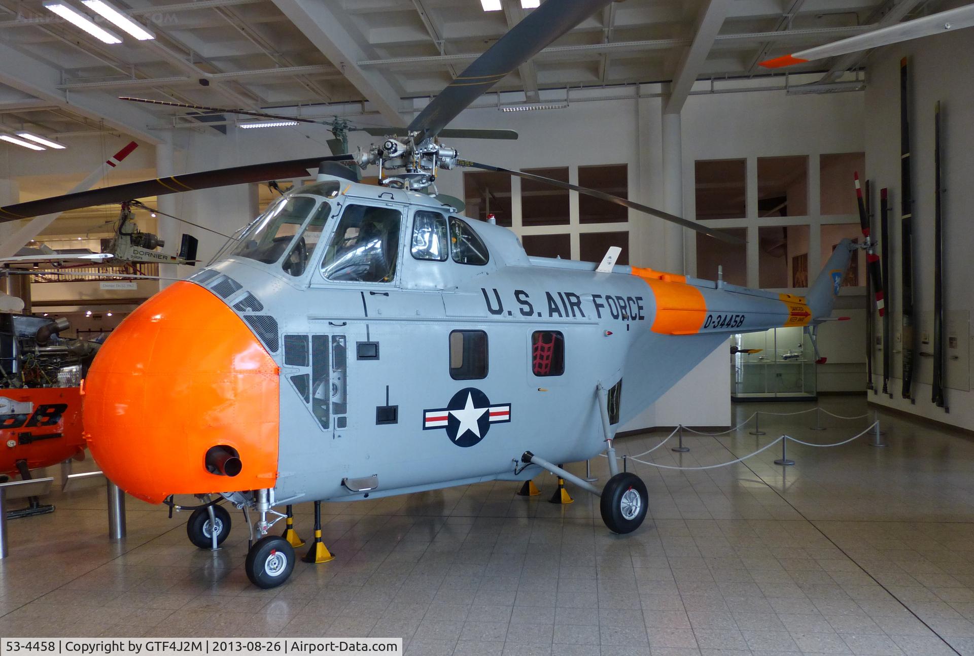 53-4458, Sikorsly H-19B Chickasaw C/N Not found 53-4458, 53-4458  USAF  preserved at Deutsches Museum, Munich