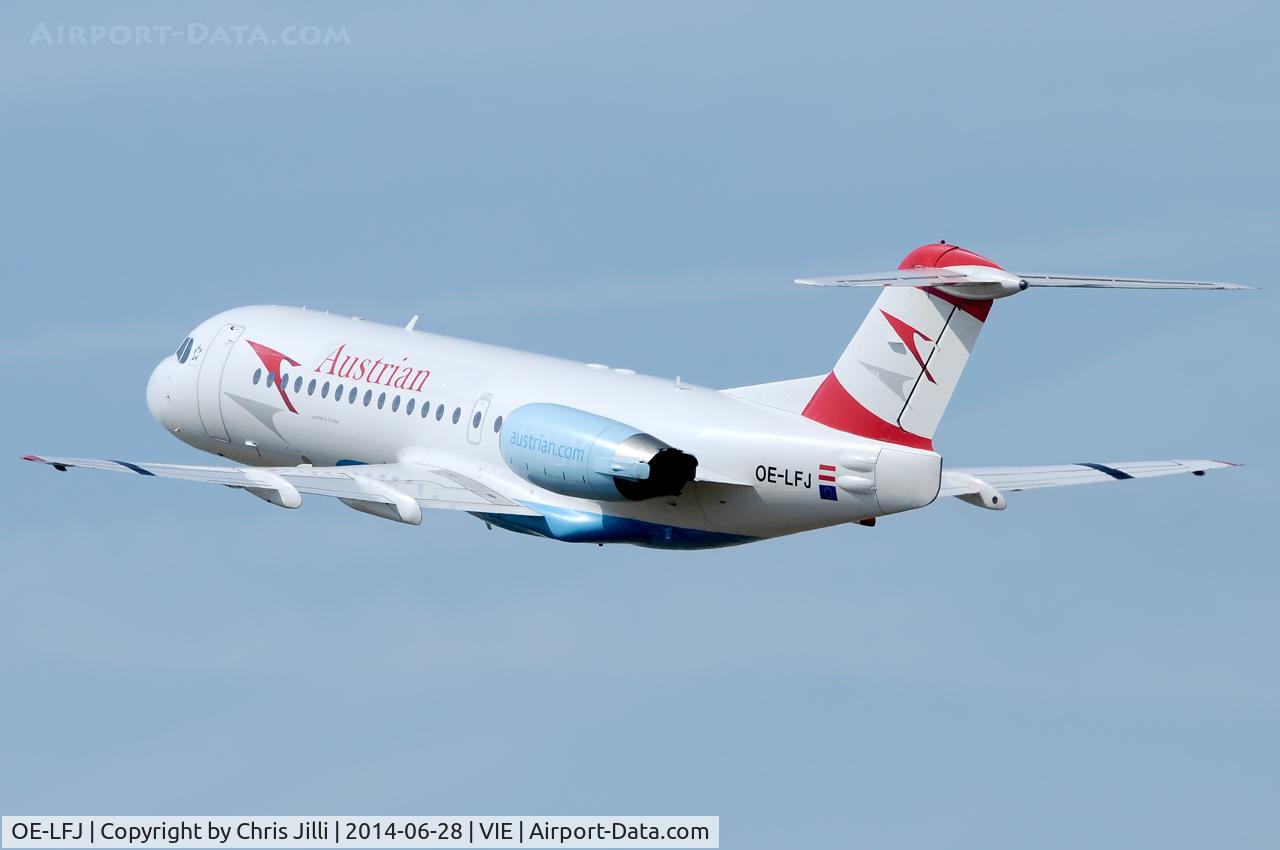 OE-LFJ, 1995 Fokker 70 (F-28-0070) C/N 11532, Austrian Airlines