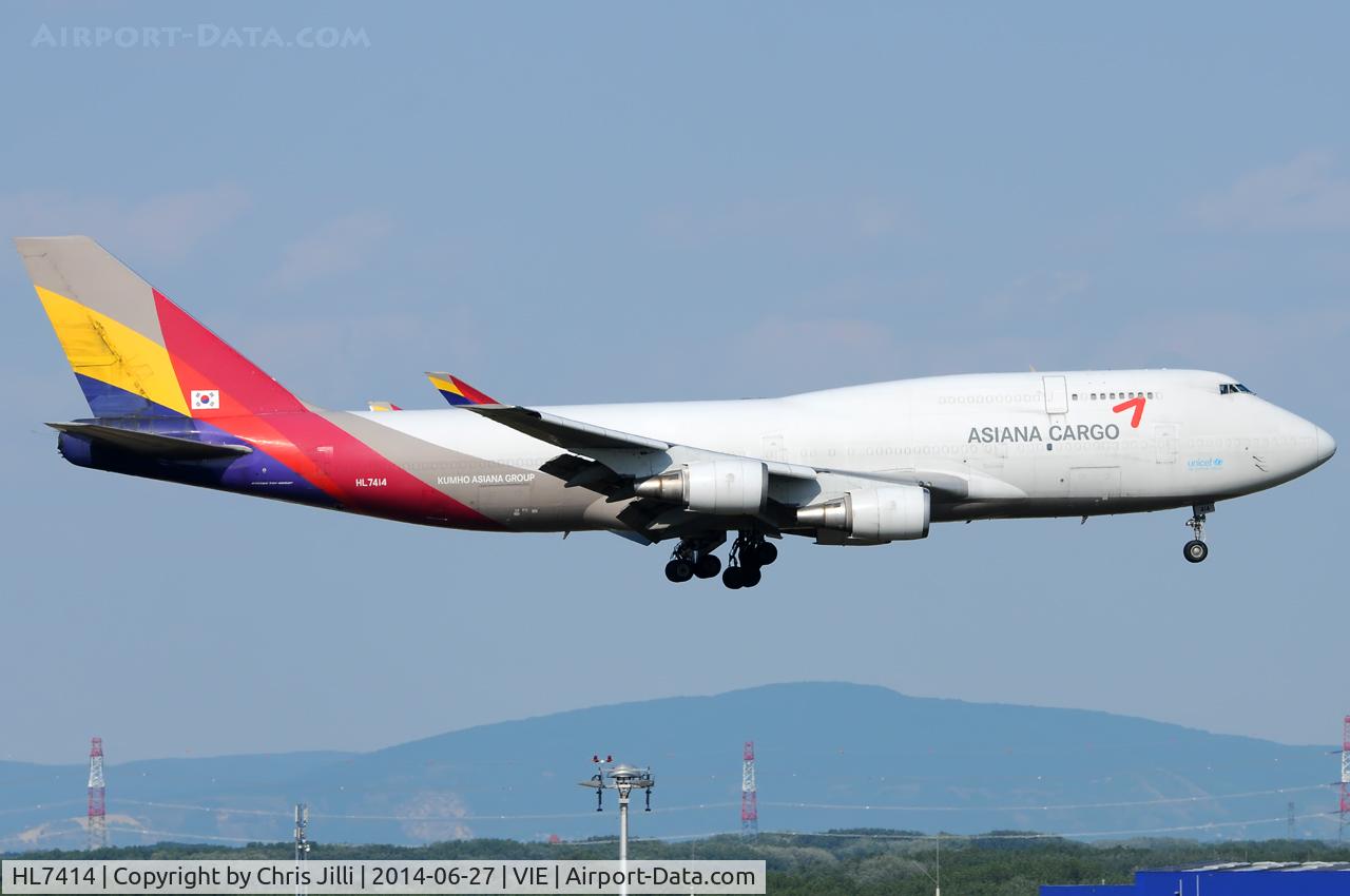 HL7414, 1991 Boeing 747-48EM(BDSF) C/N 25452, Asiana Airlines Cargo