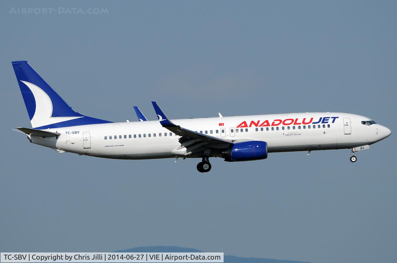 TC-SBV, 2002 Boeing 737-86N C/N 32736, AnadoluJet