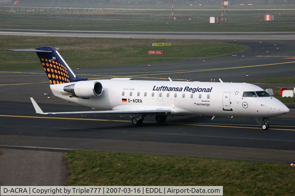 D-ACRA, Canadair CRJ-200ER (CL-600-2B19) C/N 7567, Canadair RJ-200ER Lufthansa Regional