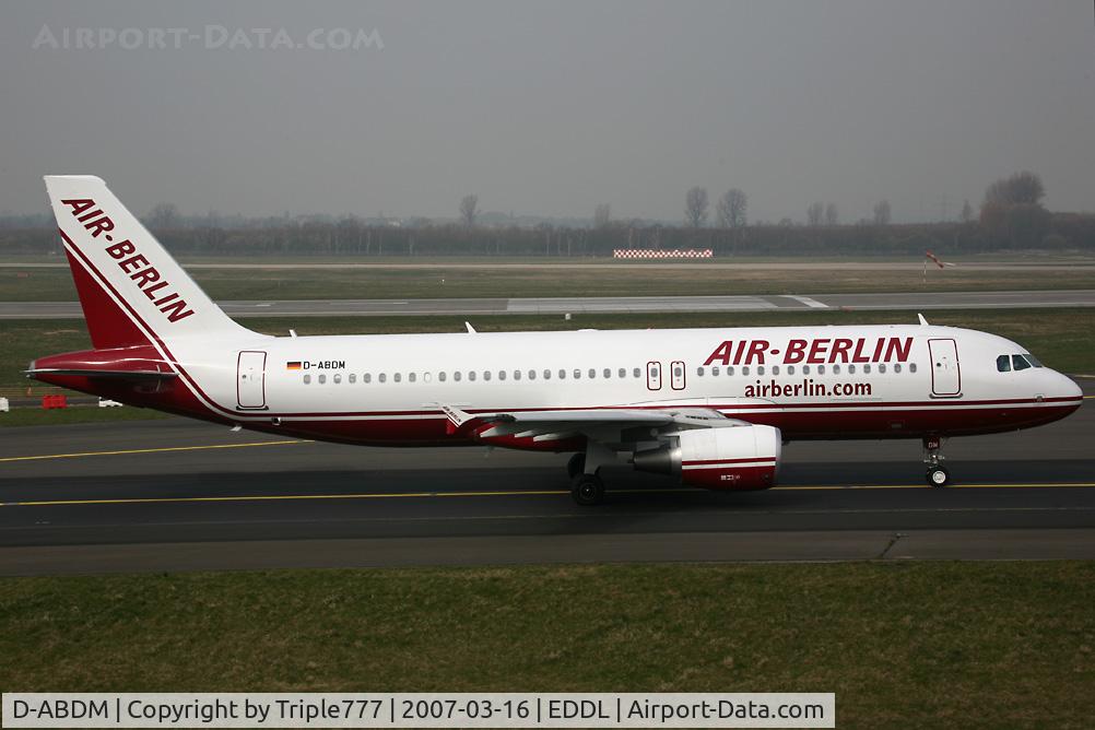 D-ABDM, 2006 Airbus A320-214 C/N 3006, Airbus 320 Air Berlin