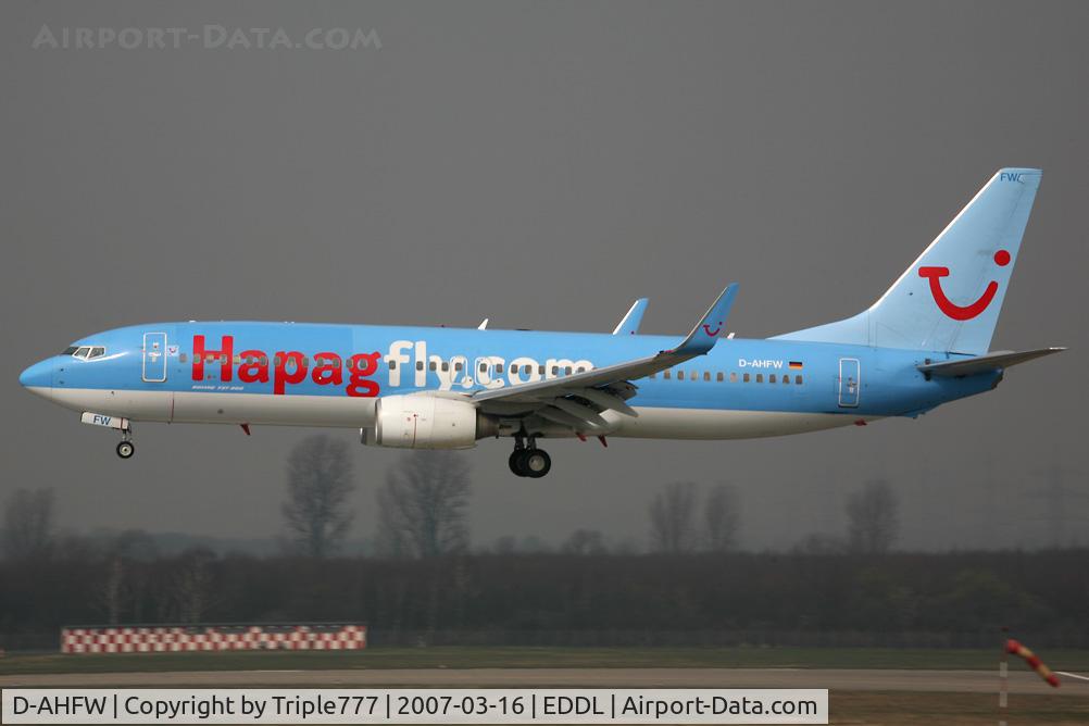 D-AHFW, 2001 Boeing 737-8K5 C/N 30882, Boeing 737-800 Hapagfly