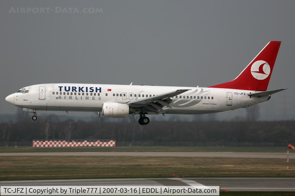TC-JFZ, 2000 Boeing 737-8F2 C/N 29784, Boeing 737-800 Turkish Airlines