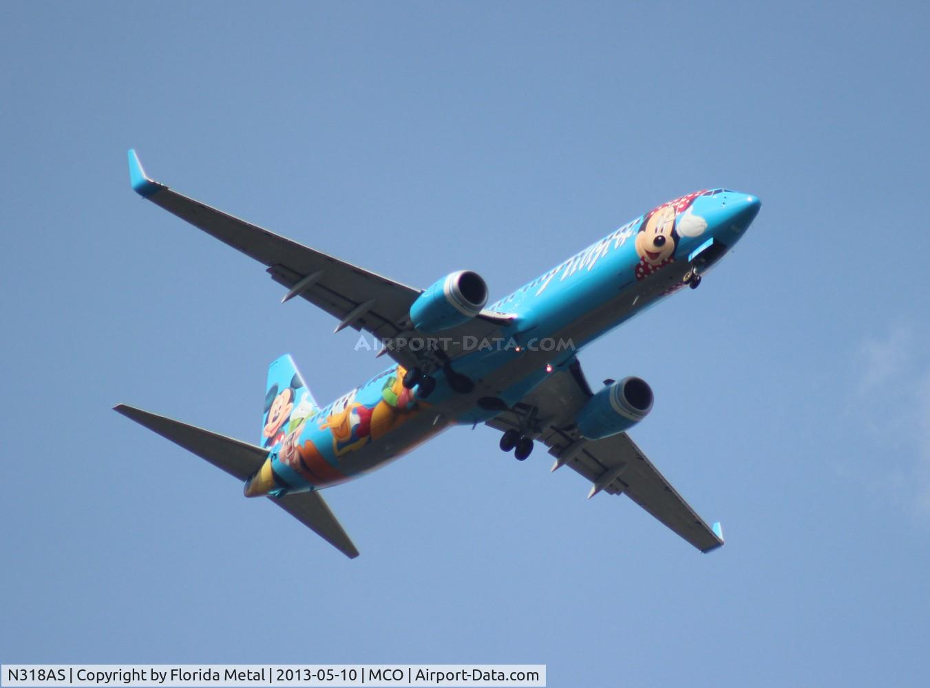 N318AS, 2003 Boeing 737-990 C/N 30018, Alaska Air Disney 737-900