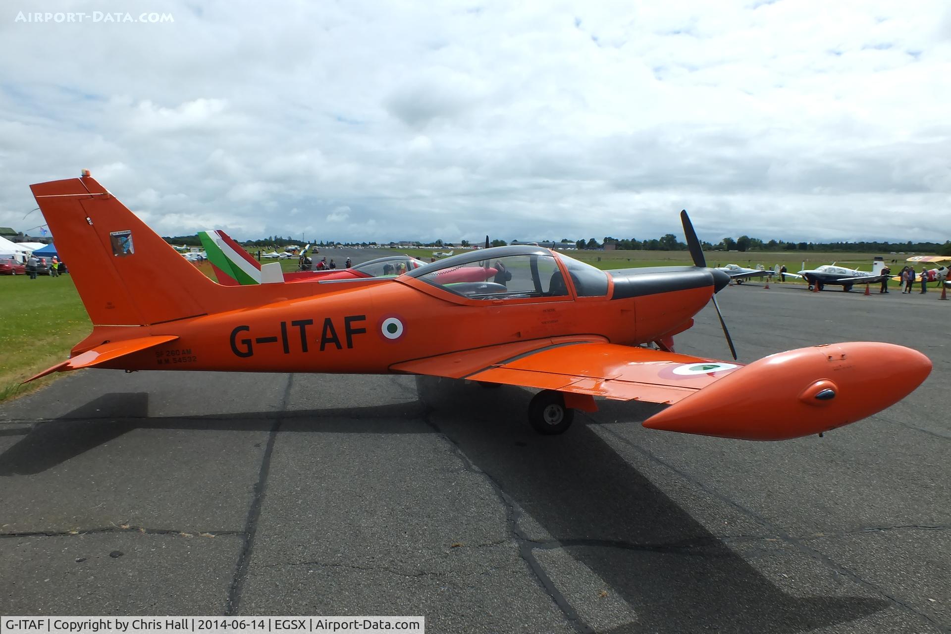 G-ITAF, 1983 SIAI-Marchetti SF-260AM C/N 40-013/690, at the Air Britain fly in