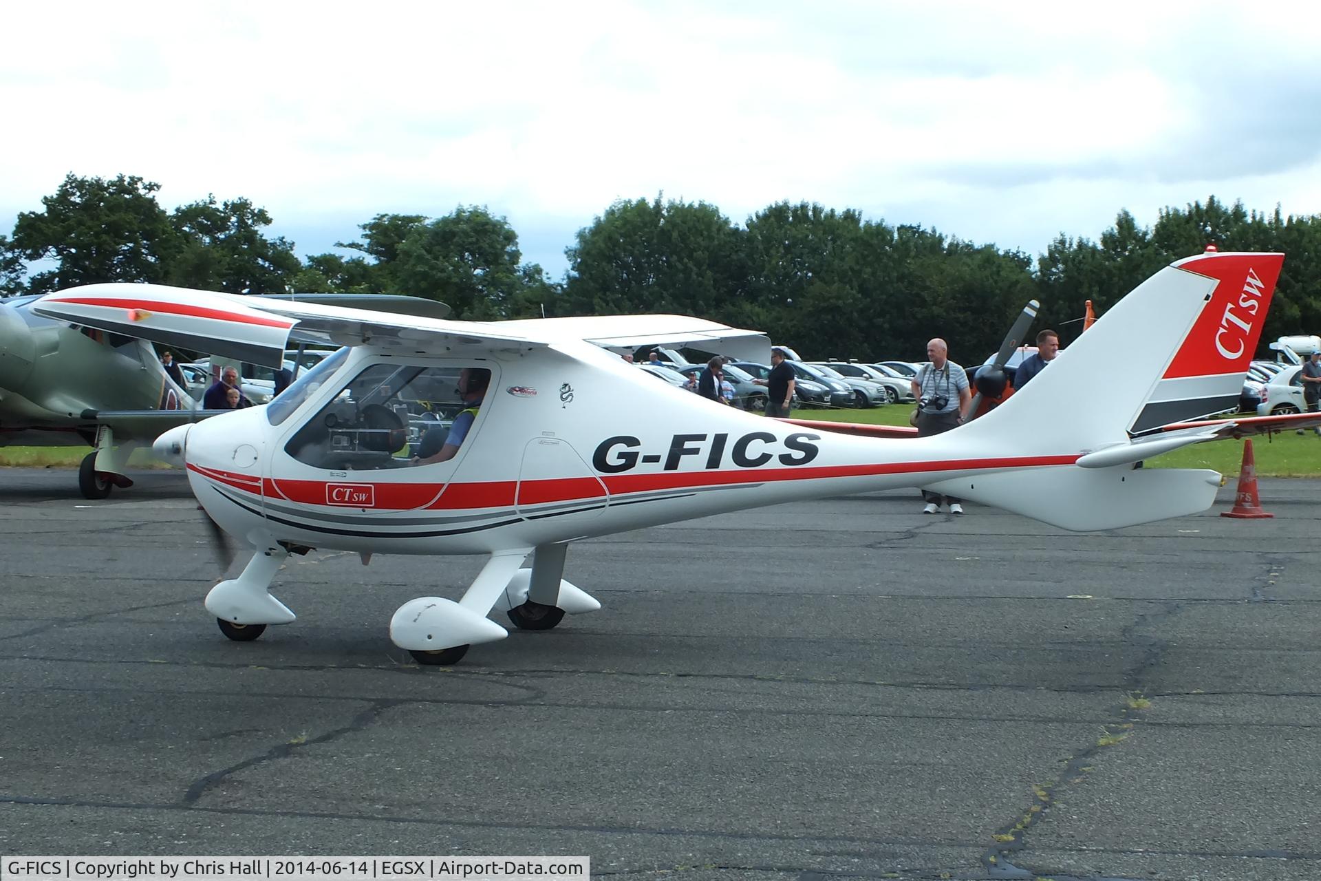 G-FICS, 2007 Flight Design CTSW C/N 8348, at the Air Britain fly in