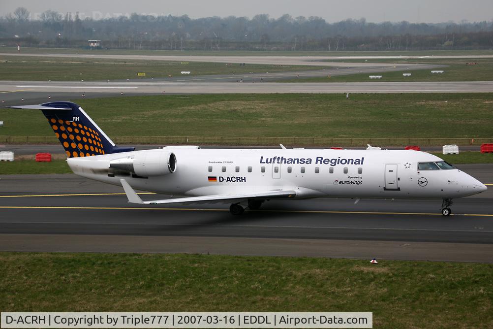 D-ACRH, 2002 Canadair CRJ-200LR (CL-600-2B19) C/N 7738, Canadair CL600 Lufthansa Regional