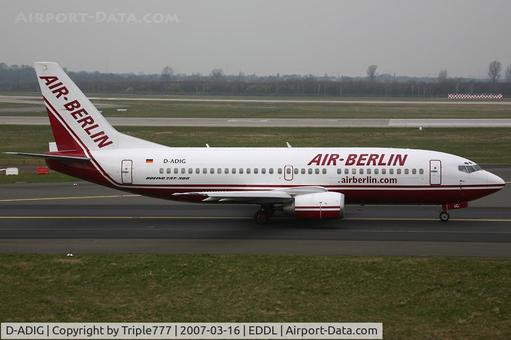 D-ADIG, 1992 Boeing 737-3L9 C/N 26441, Boeing 737-300 Air Berlin