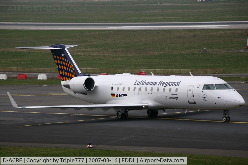 D-ACRE, 2002 Bombardier CRJ-200ER (CL-600-2B19) C/N 7607, Canadair RJ-200ER Lufthansa Regional