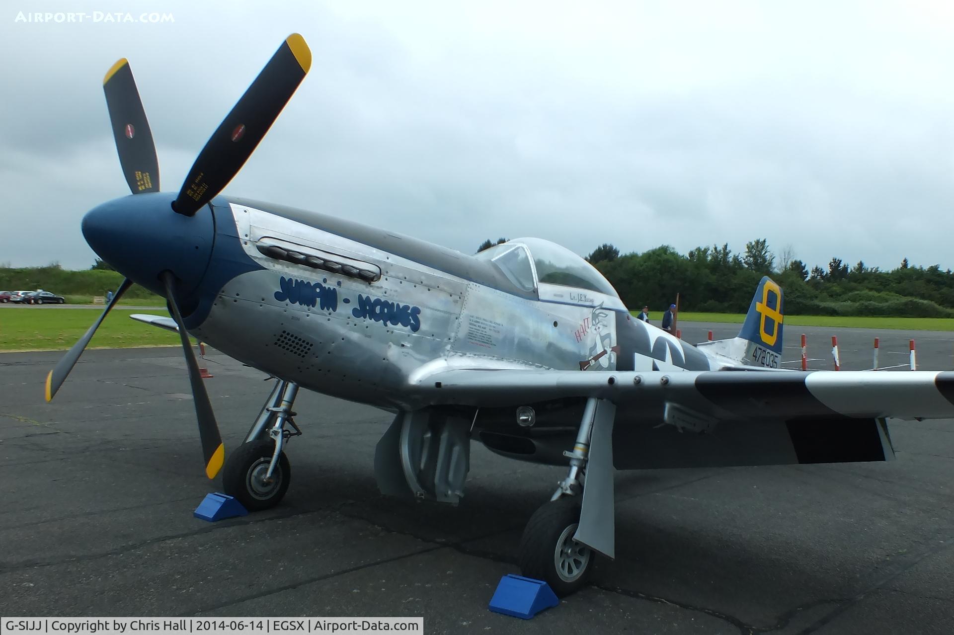 G-SIJJ, 1944 North American P-51D Mustang C/N 122-31894 (44-72035), at the Air Britain fly in