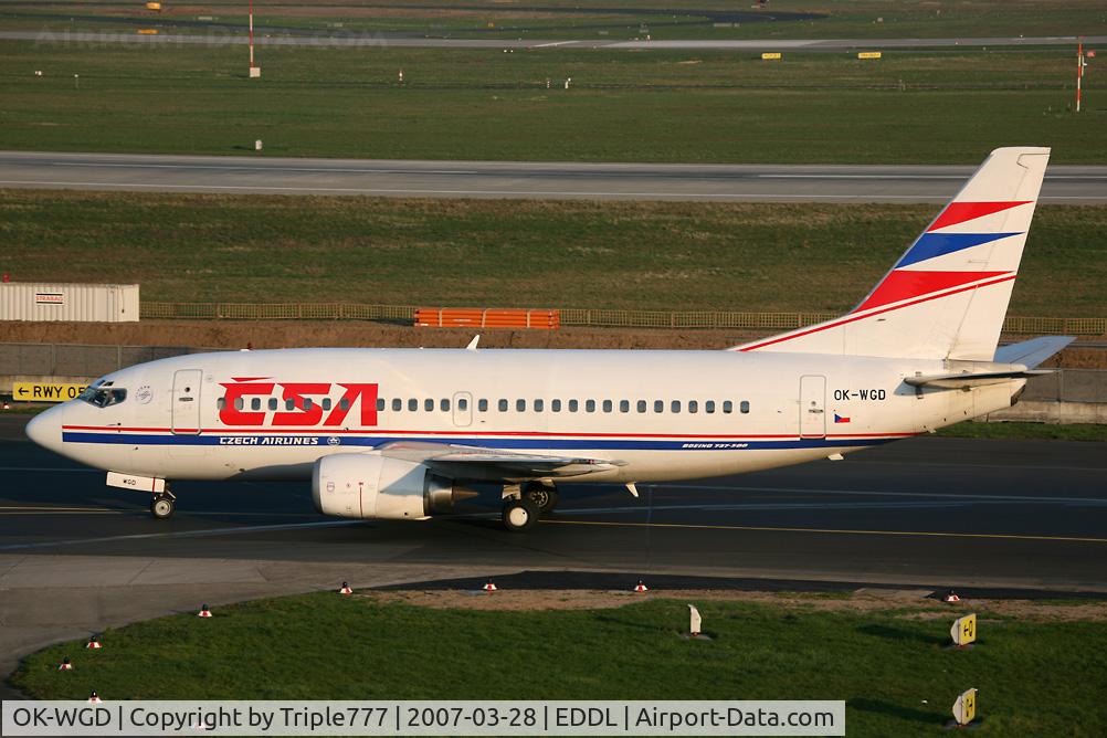 OK-WGD, 1991 Boeing 737-59D C/N 25065, Boeing 737-500 CSA Czech Airlines