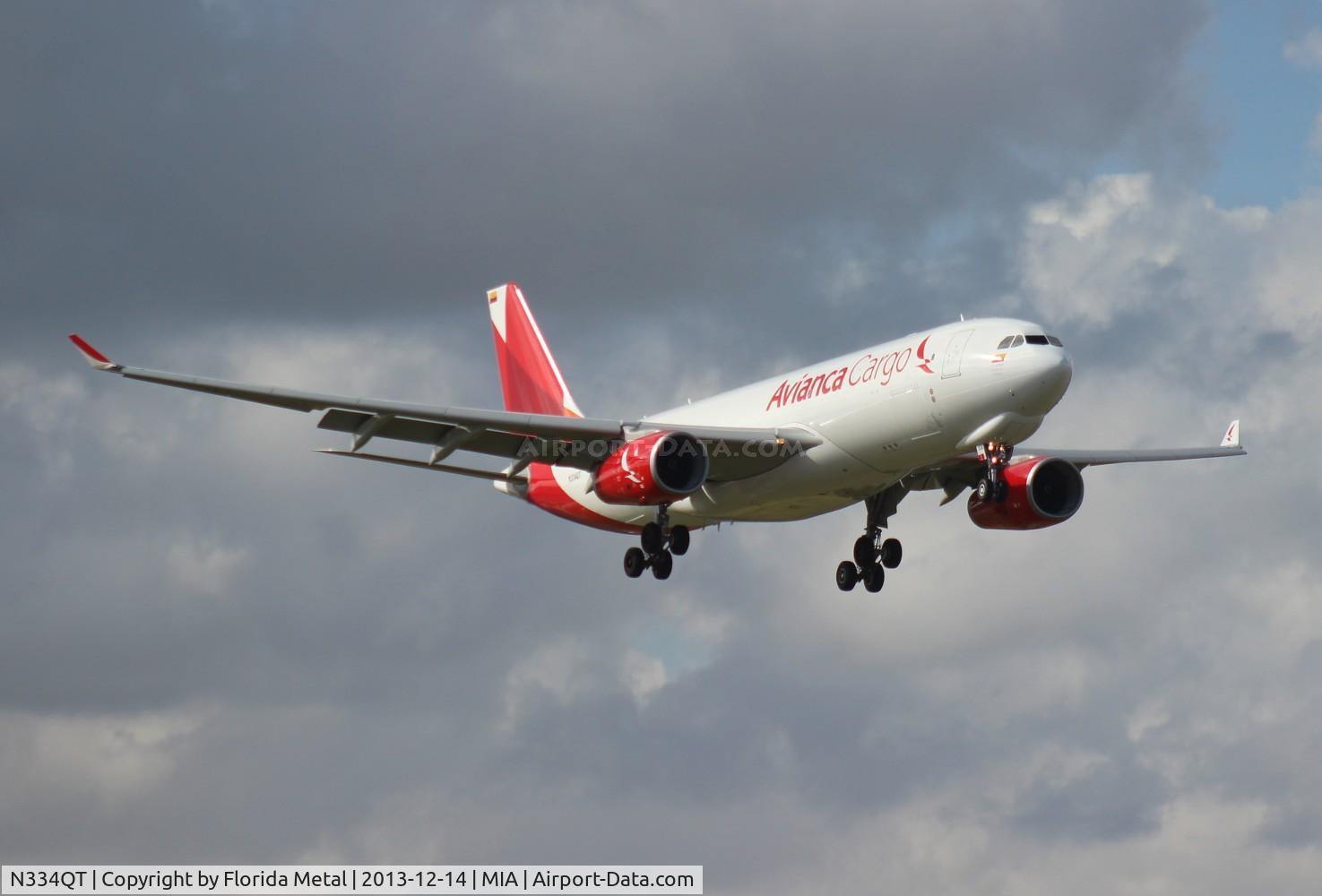 N334QT, 2013 Airbus A330-243F C/N 1448, Avianca Cargo A330-200F
