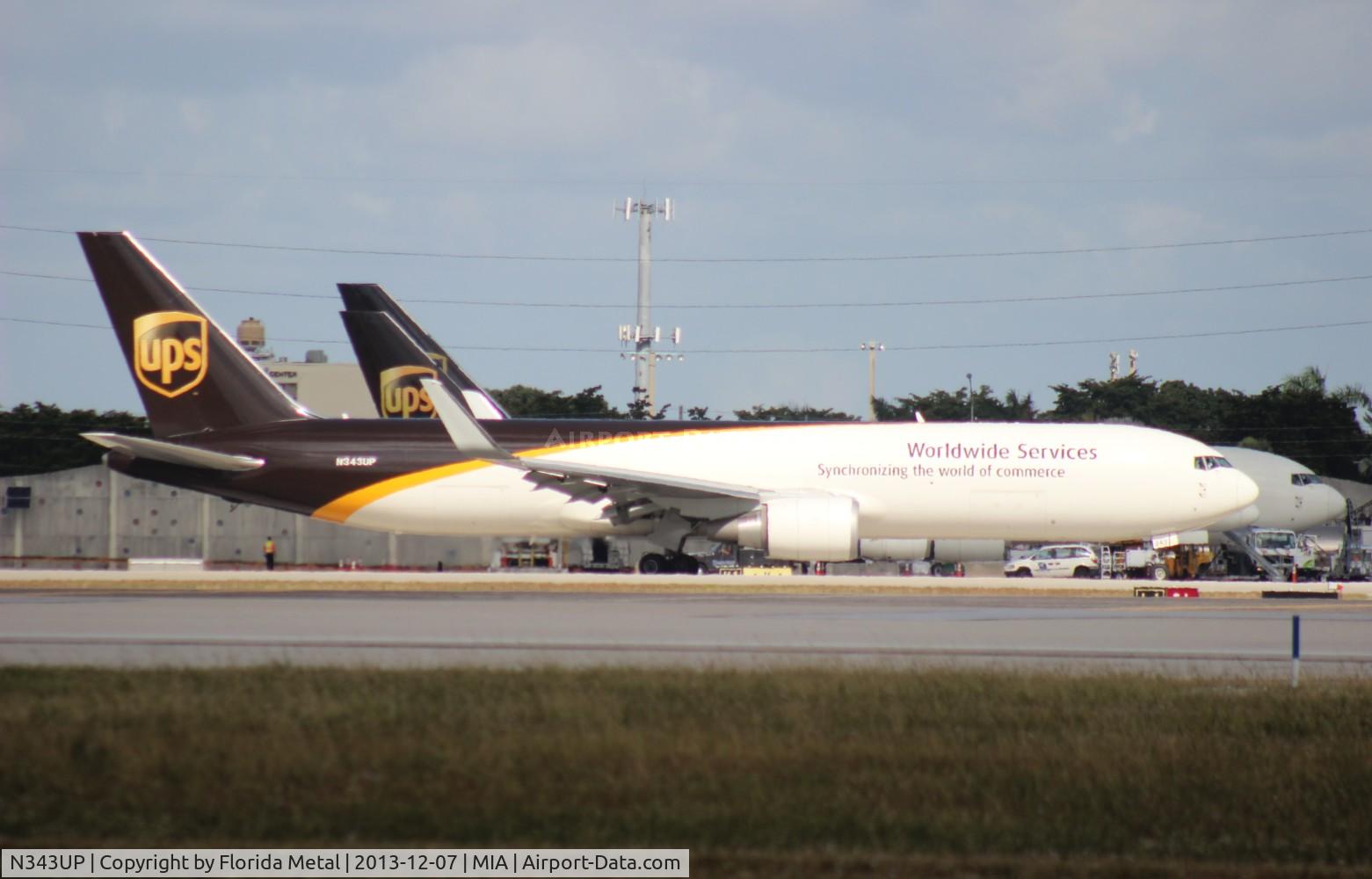 N343UP, 2011 Boeing 767-34AF C/N 37945, UPS 767-300
