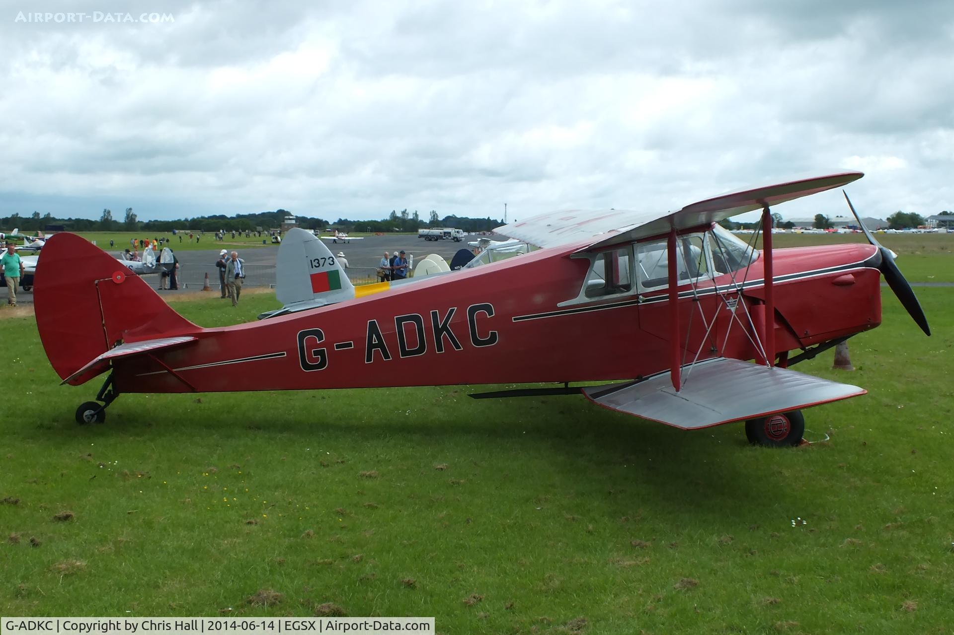 G-ADKC, 1936 De Havilland DH.87B Hornet Moth C/N 8064, at the Air Britain fly in