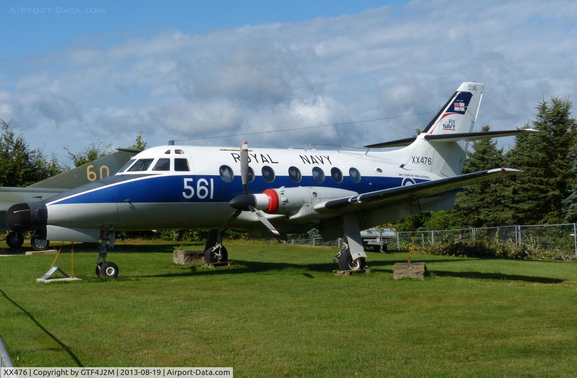 XX476, 1978 Scottish Aviation Jetstream T.2 (HP-137) C/N 216, XX476 '561'  FAA-750sqn  at Flugausstellung Museum, Hermeskeil