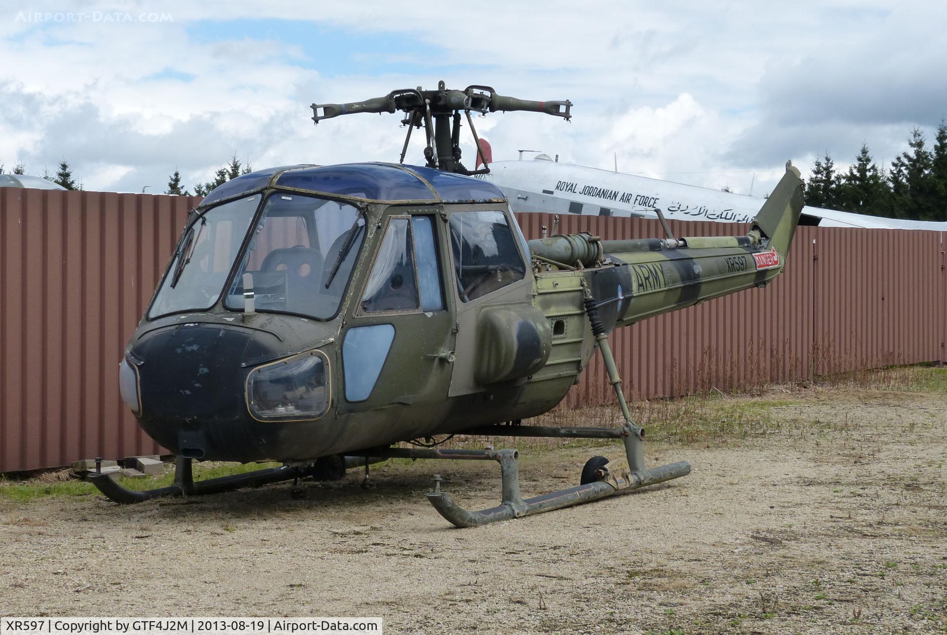 XR597, Westland Scout AH.1 C/N F9519, XR597  AAC-   at Flugausstellung Museum, Hermeskeil