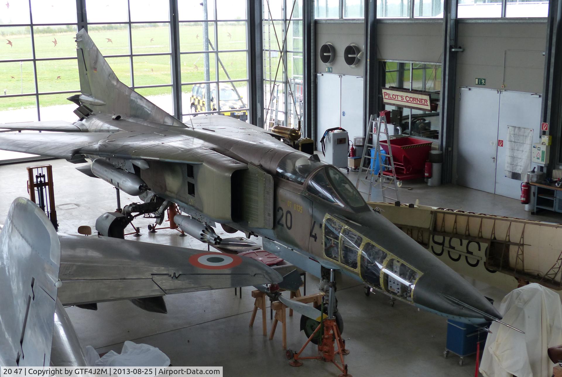20 47, 1980 Mikoyan-Gurevich MiG-23BN C/N 0393214217, 20 47  German AF  at Flufwerft Schleissheim