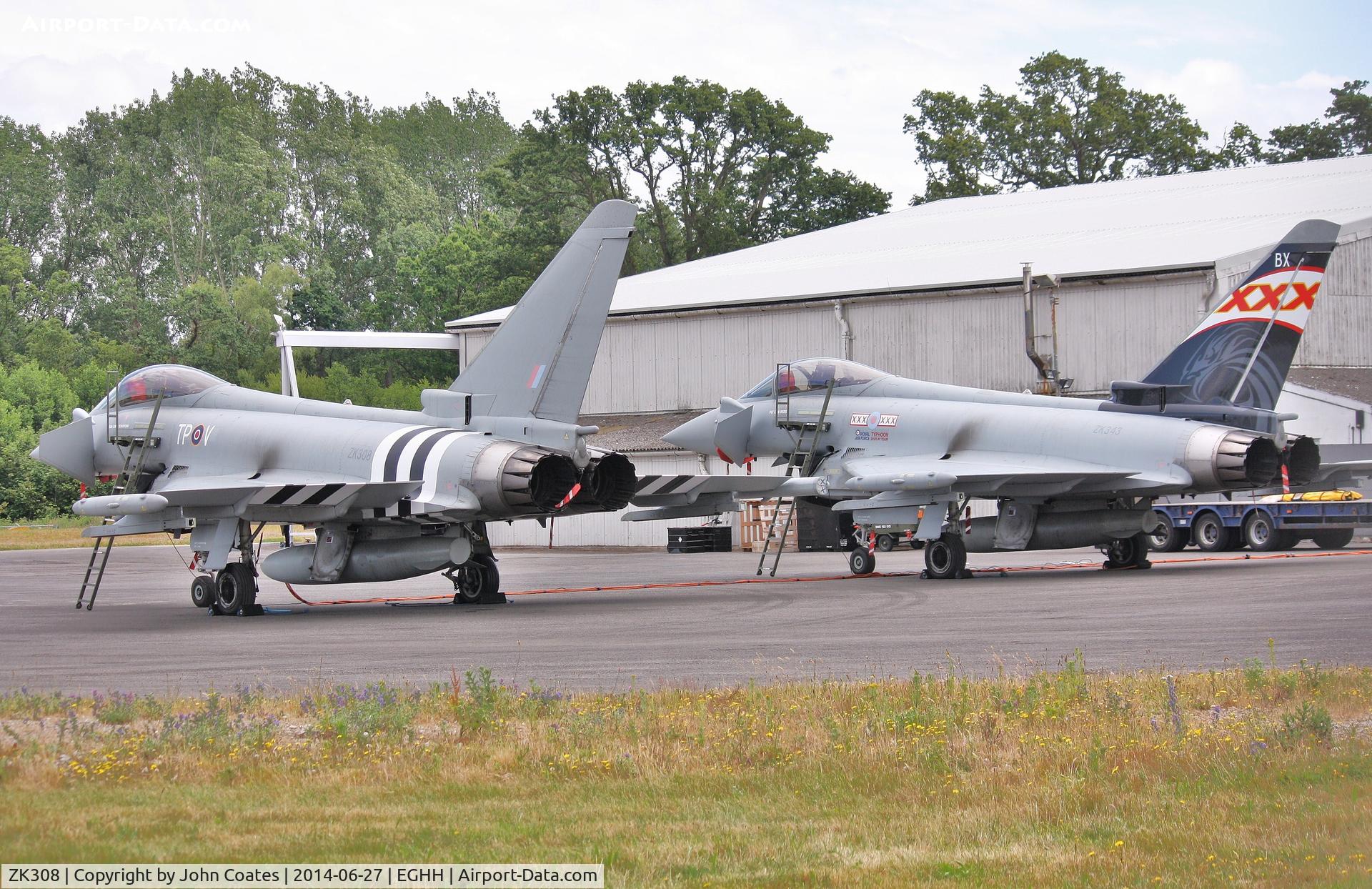 ZK308, 2009 Eurofighter EF-2000 Typhoon FGR4 C/N BS059, At JETS with ZK343