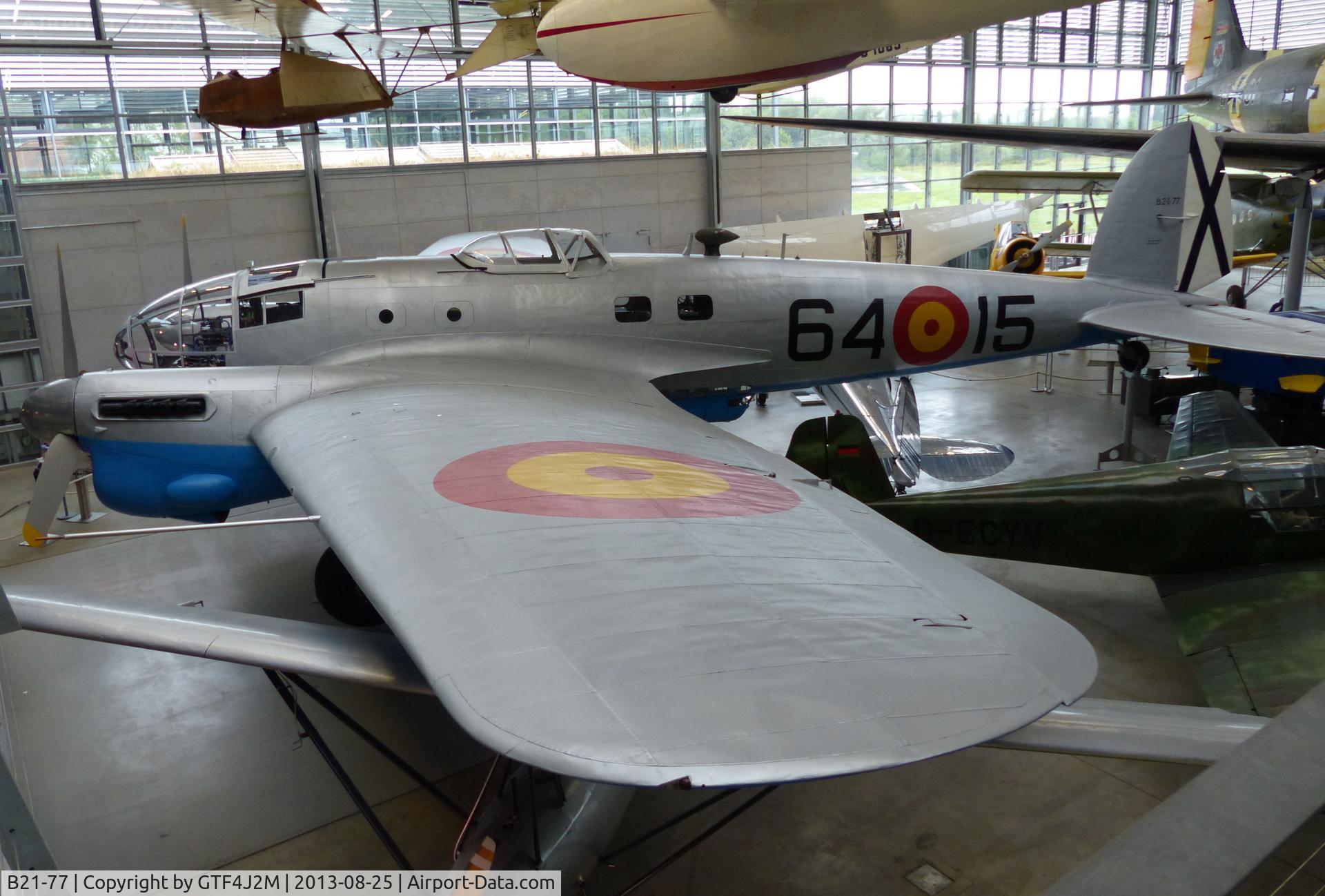 B21-77, CASA 2.111B C/N 025, B.21.77 '64-15'  Spanish AF  at Flufwerft Schleissheim