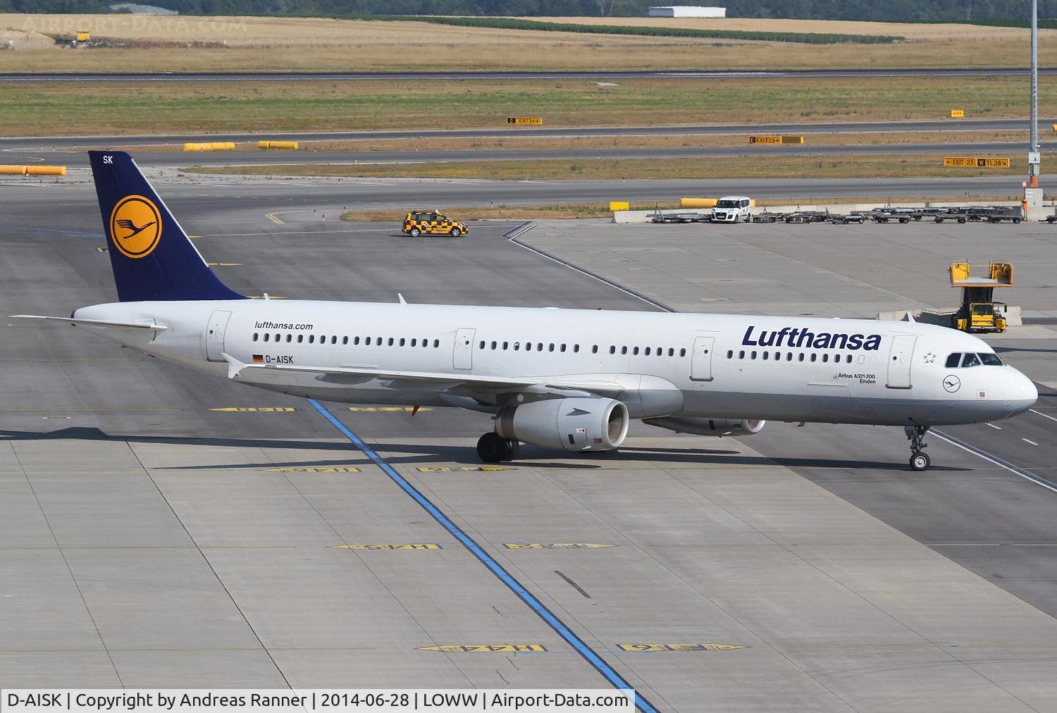 D-AISK, 2008 Airbus A321-231 C/N 3387, Lufthansa A321