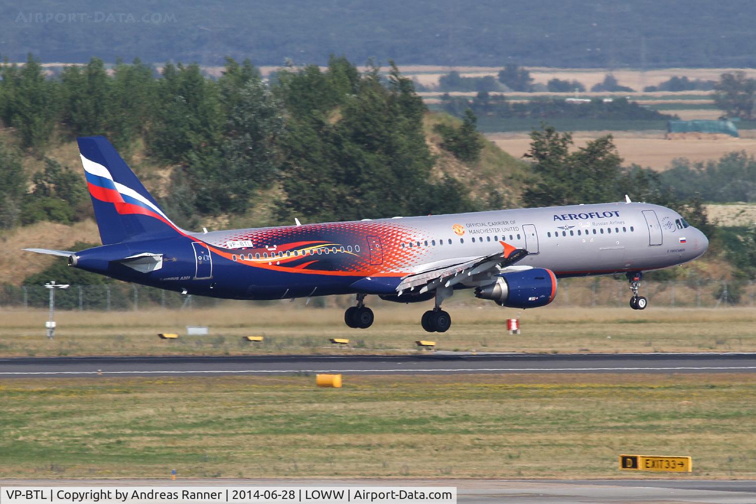 VP-BTL, 2013 Airbus A321-211 C/N 5881, Aeroflot A321