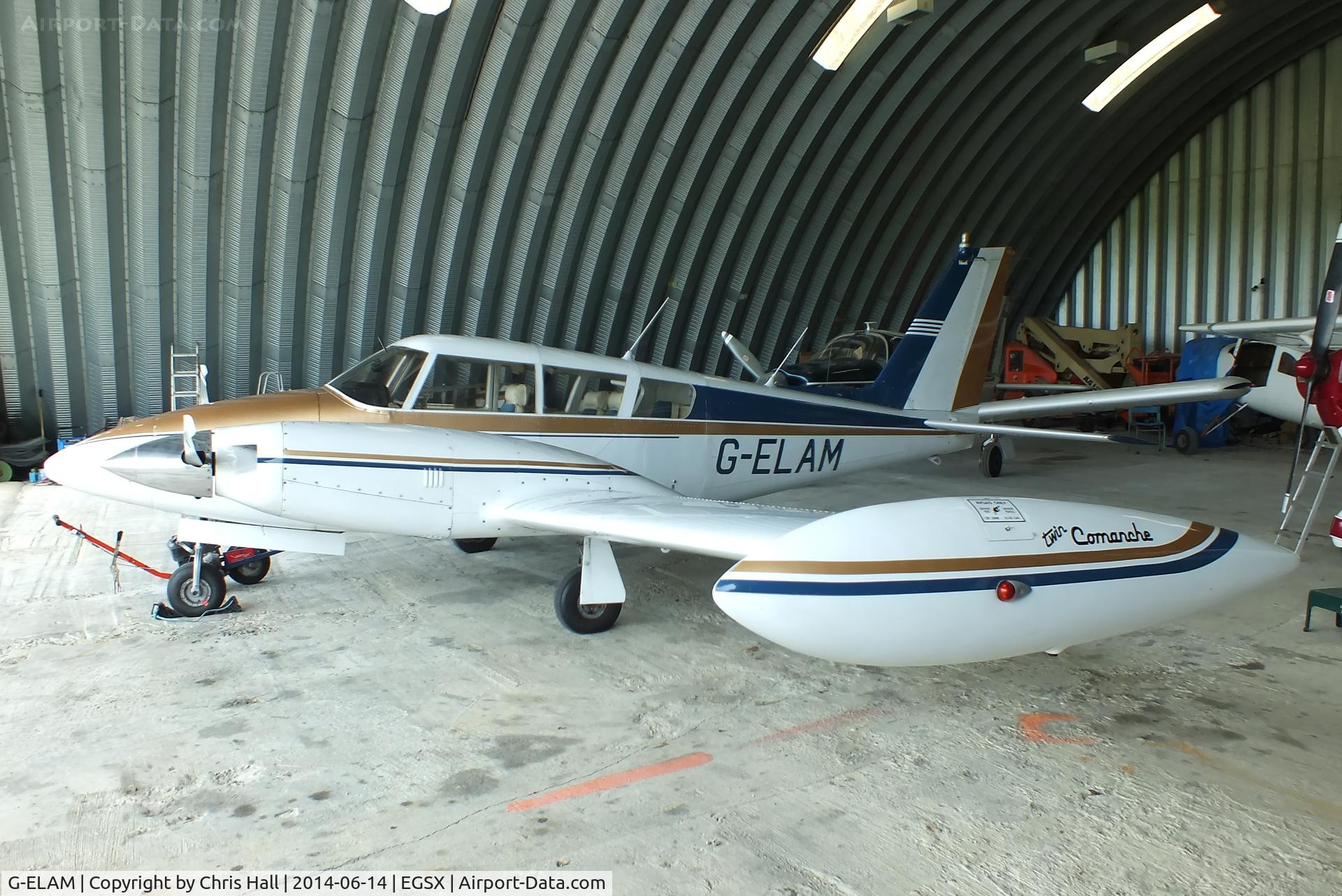 G-ELAM, 1967 Piper PA-30 Twin Comanche Twin Comanche C/N 30-1477, at the Air Britain fly in
