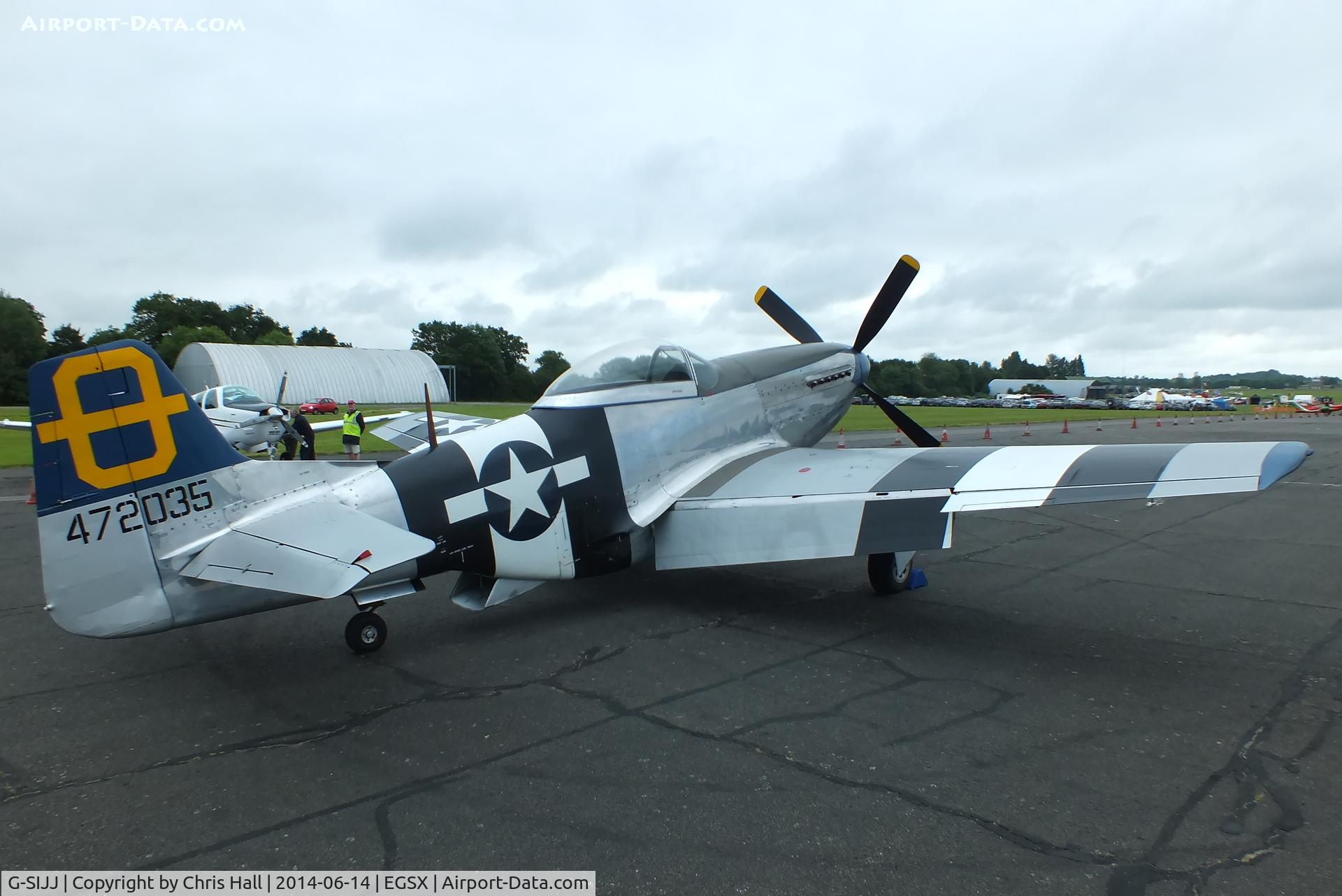G-SIJJ, 1944 North American P-51D Mustang C/N 122-31894 (44-72035), at the Air Britain fly in