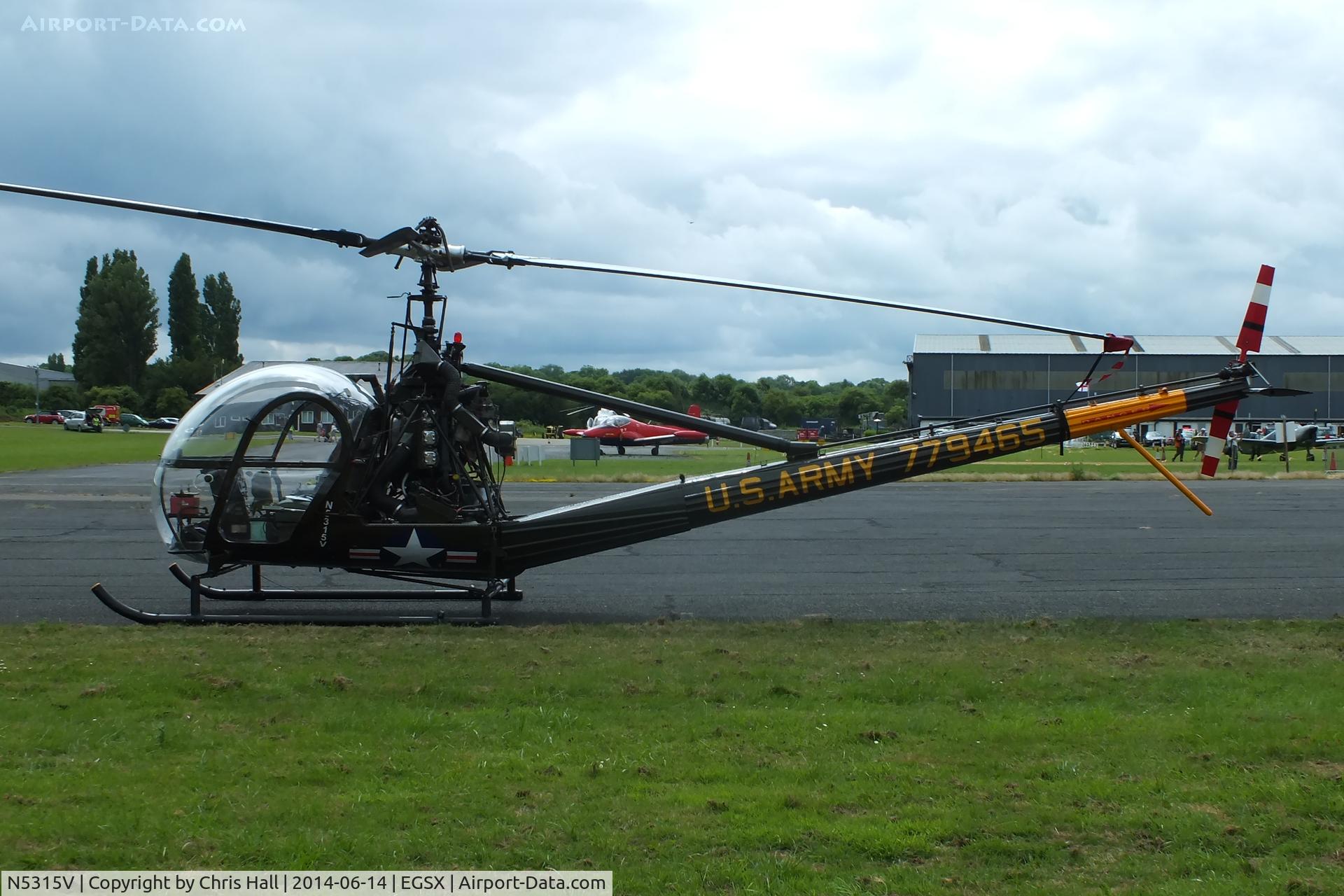 N5315V, 1956 Hiller UH-12C C/N 757, at the Air Britain fly in