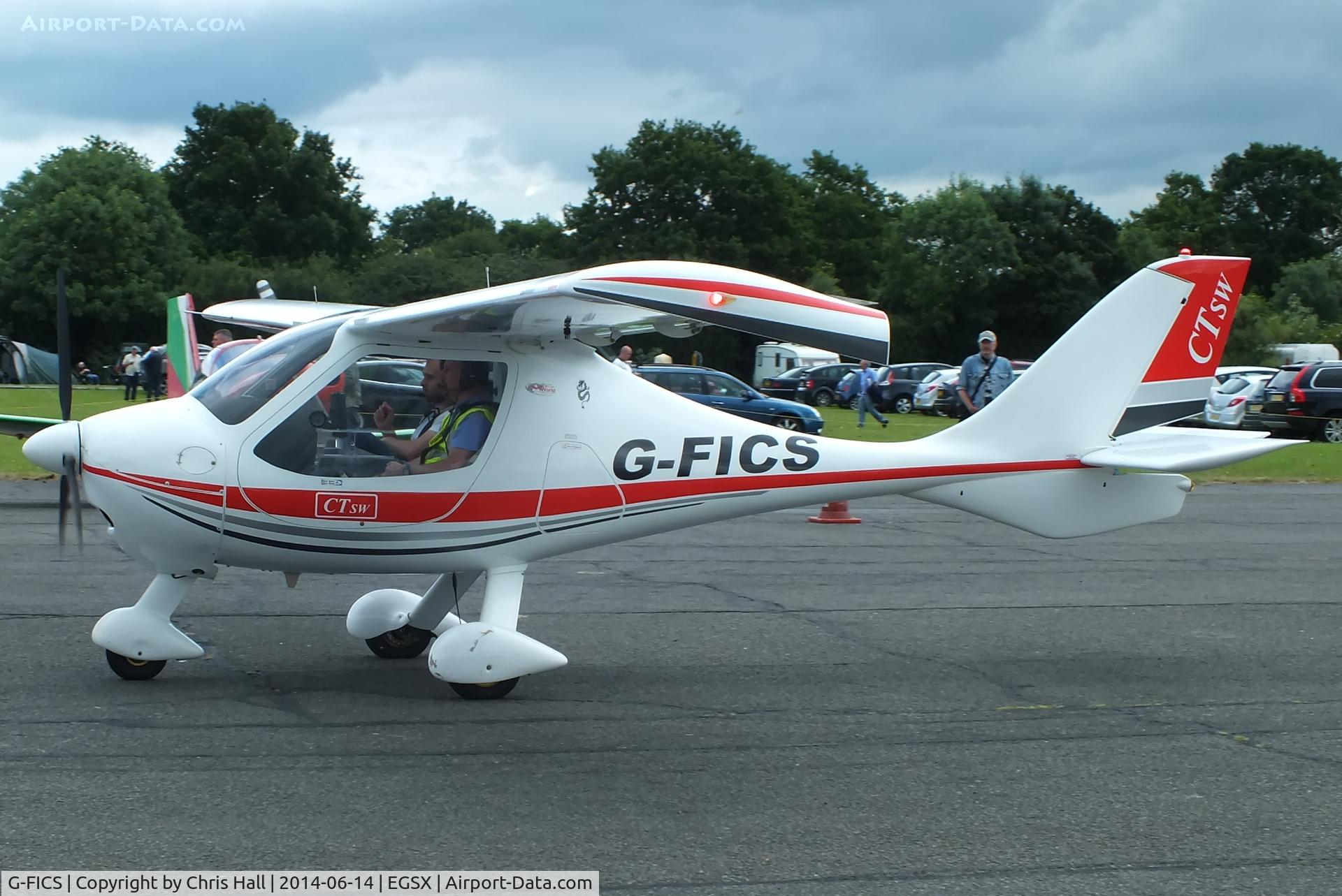 G-FICS, 2007 Flight Design CTSW C/N 8348, at the Air Britain fly in