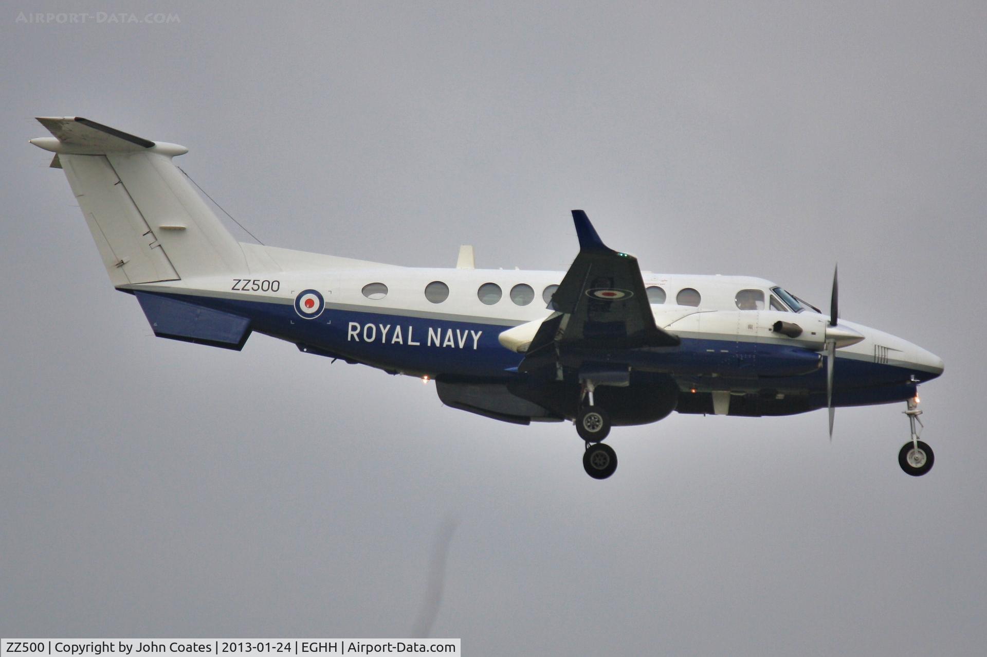 ZZ500, 2008 Hawker Beechcraft B350CER Avenger T1 C/N FL-597, Arriving 26